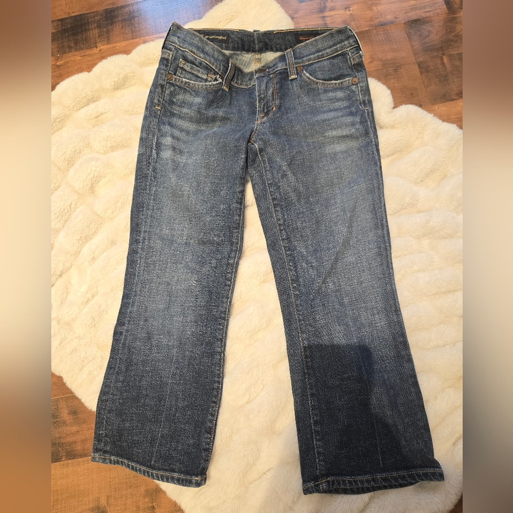 Citizens of Humanity Low Waist Cropped Stretch [Size 28] Premium Denim